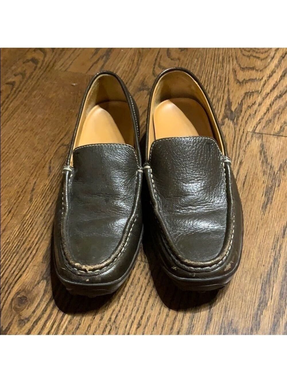 Tod’s Green Leather Driving Loafer size 8